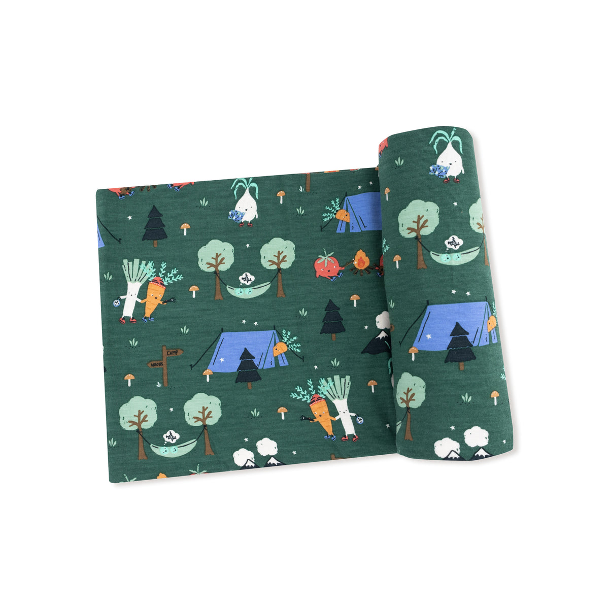 Camping Veggies-Swaddle Blanket