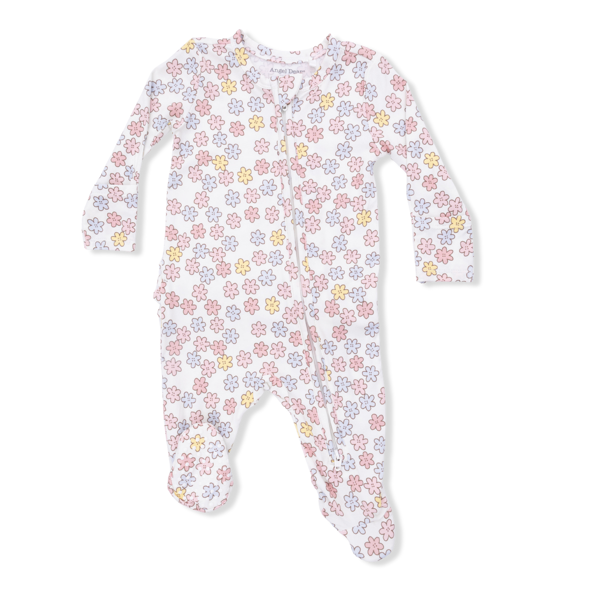 Sarah Floral 2 Way Ruffle Back Zipper Footie
