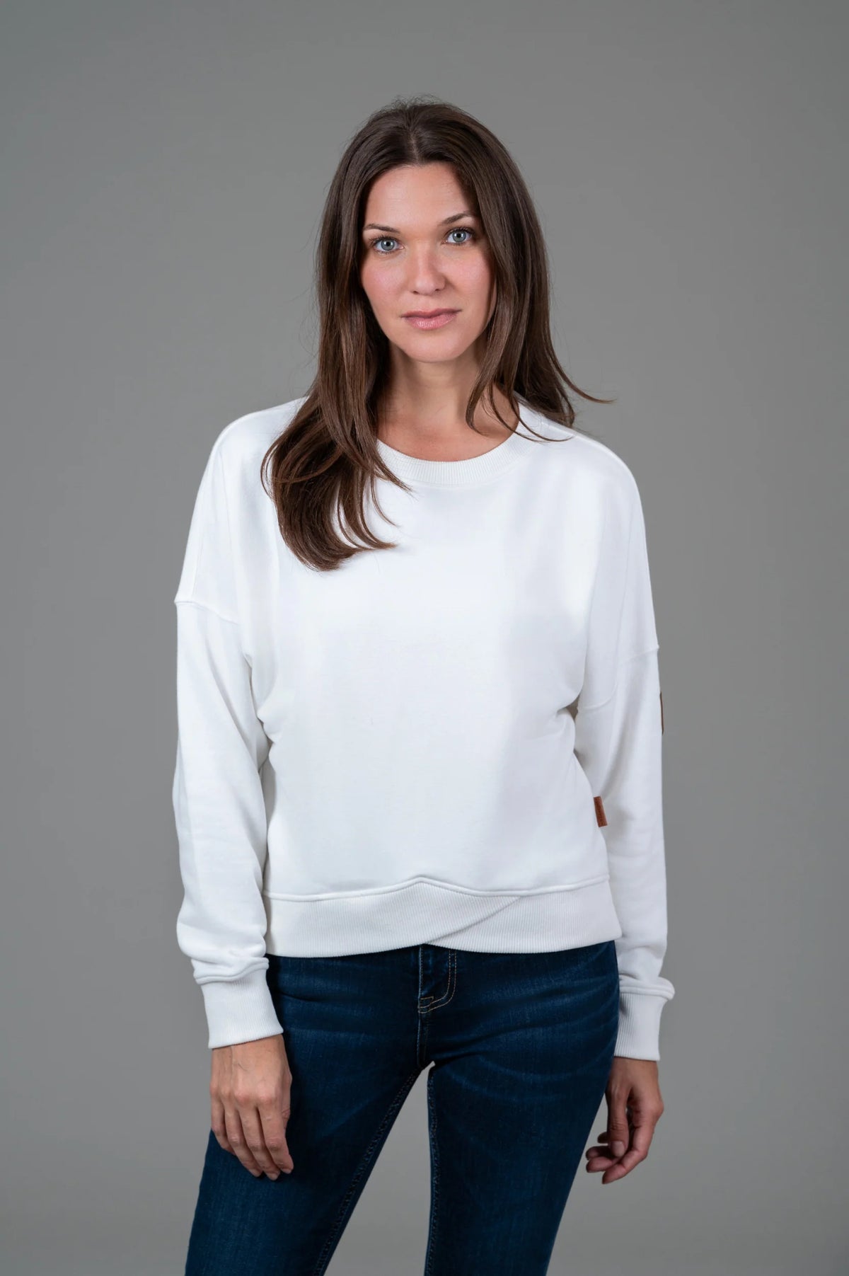 Erma Cross Hem Sweatshirt