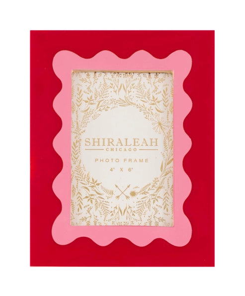 Viva Wave 4" x 6" Red Picture Frame