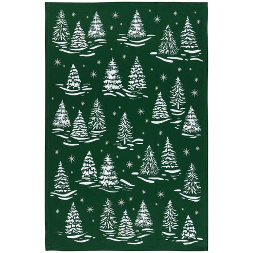 Winter Frost Printed Dish Towel