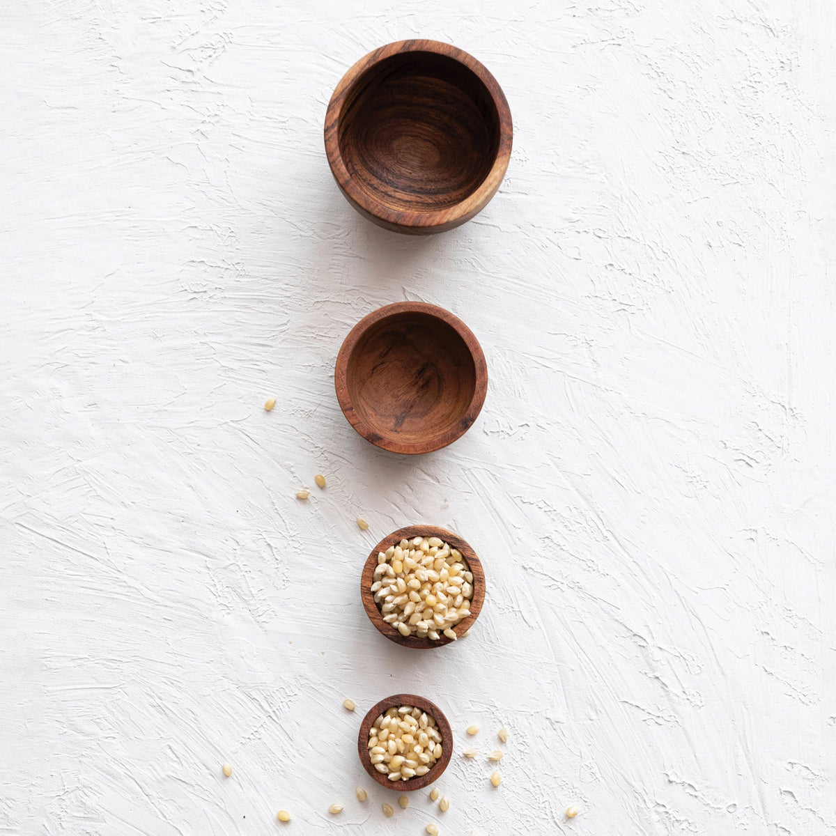 Acacia Wood Nesting Bowl Set
