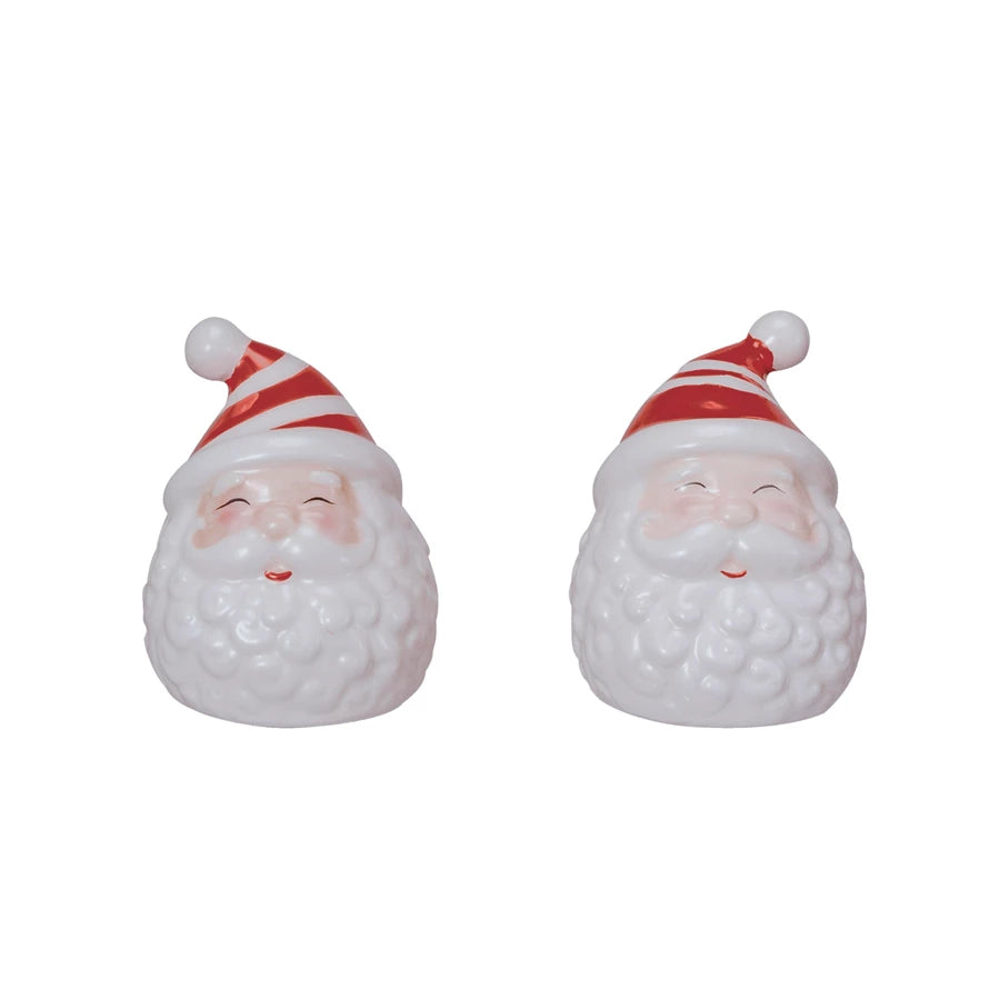 Ceramic Santa Salt &amp; Pepper Shaker Set