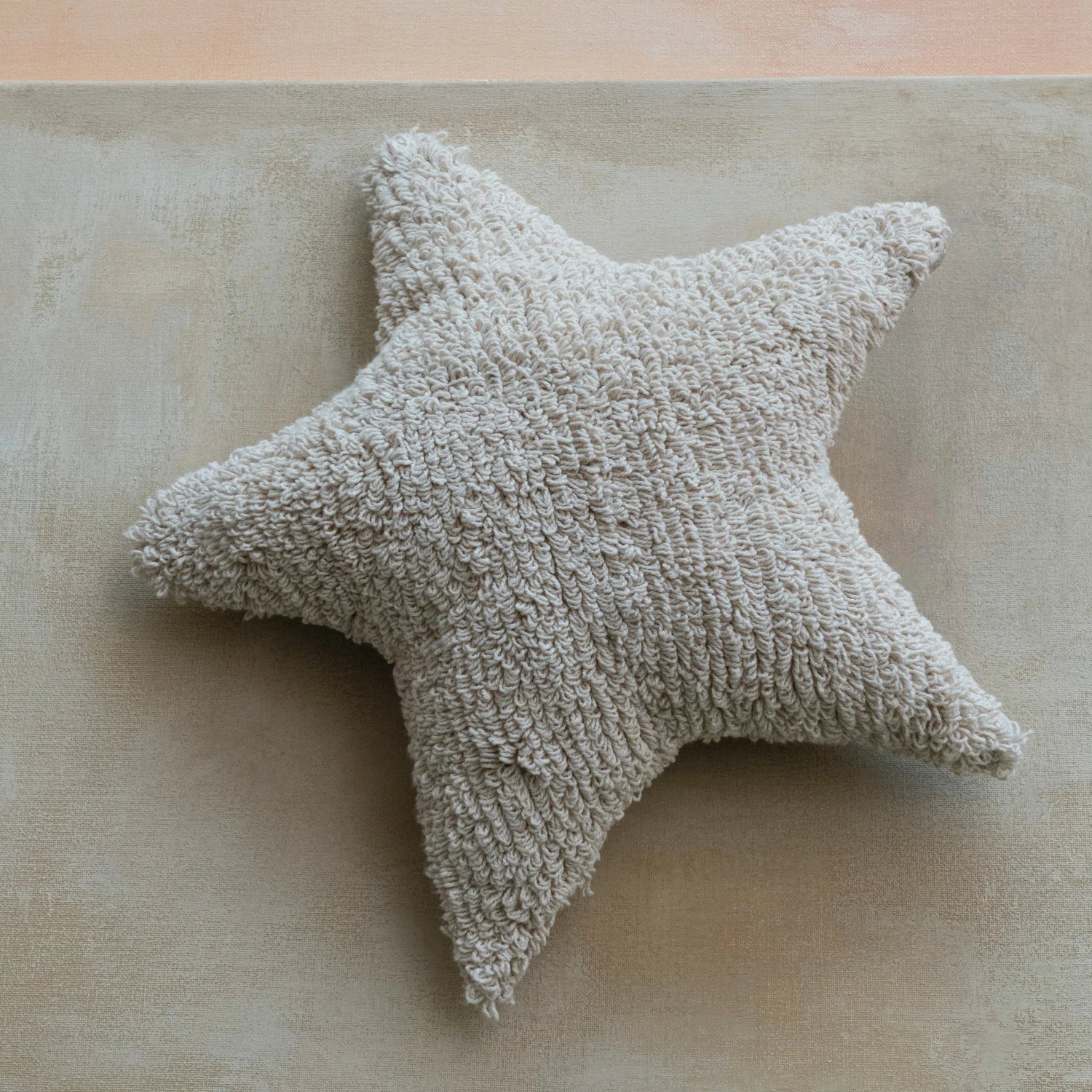 Cotton Tufted Star Pillow