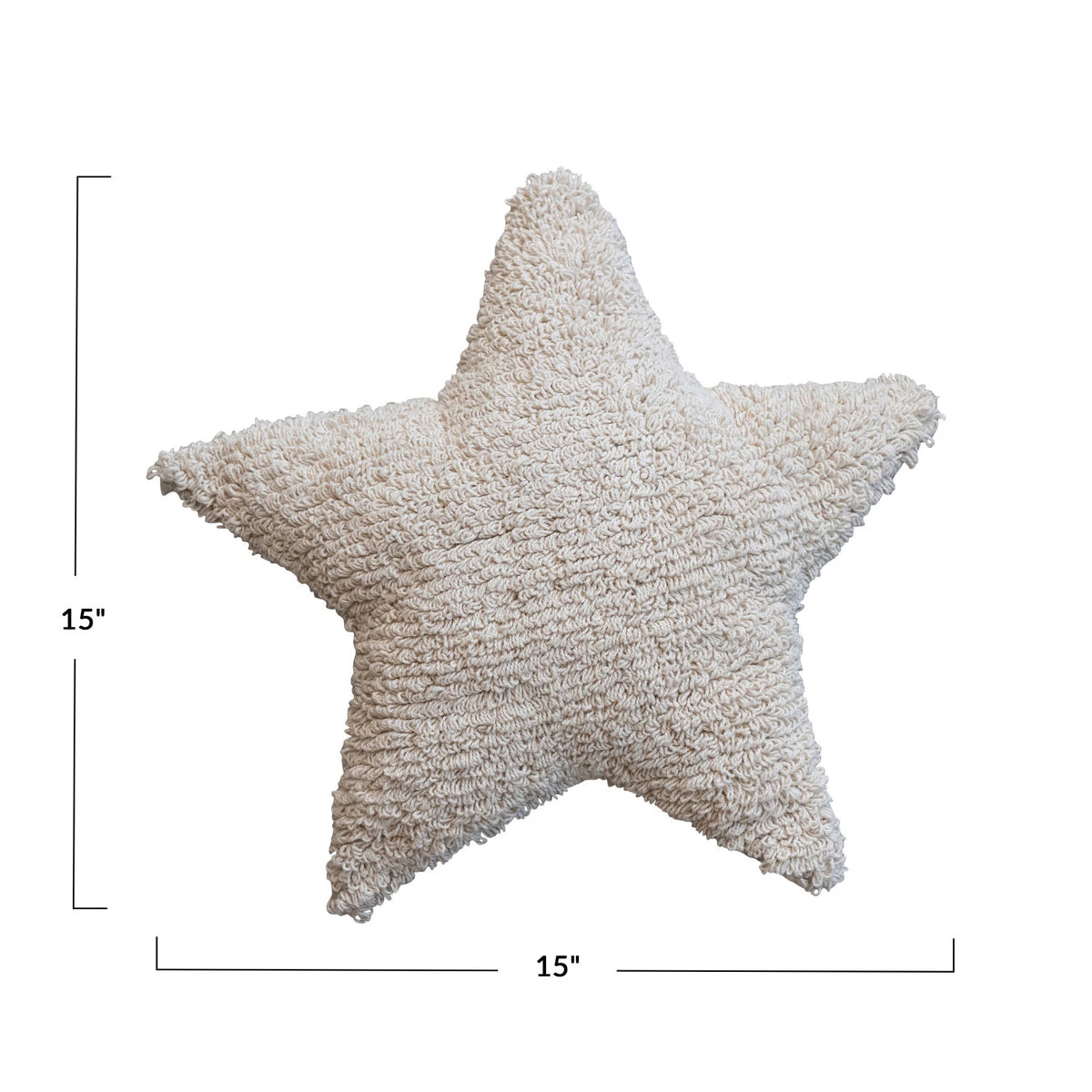 Cotton Tufted Star Pillow