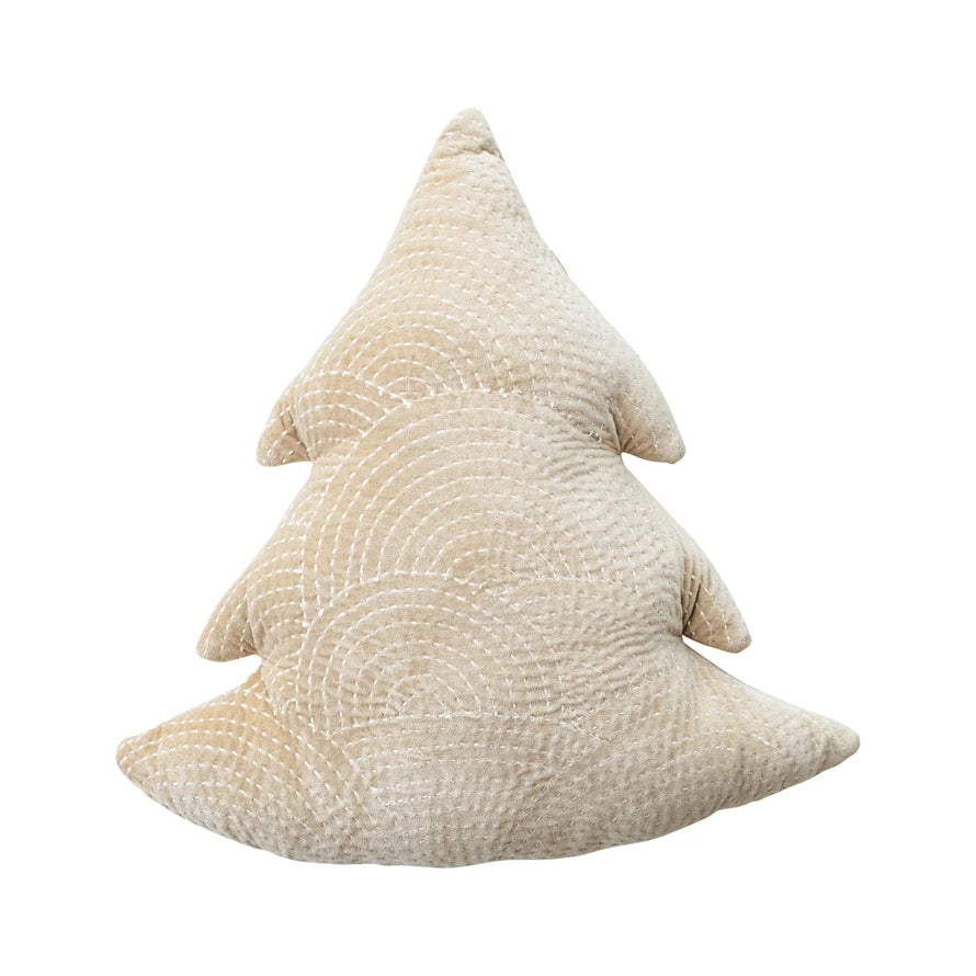 Cotton Velvet Tree Shaped Pillow