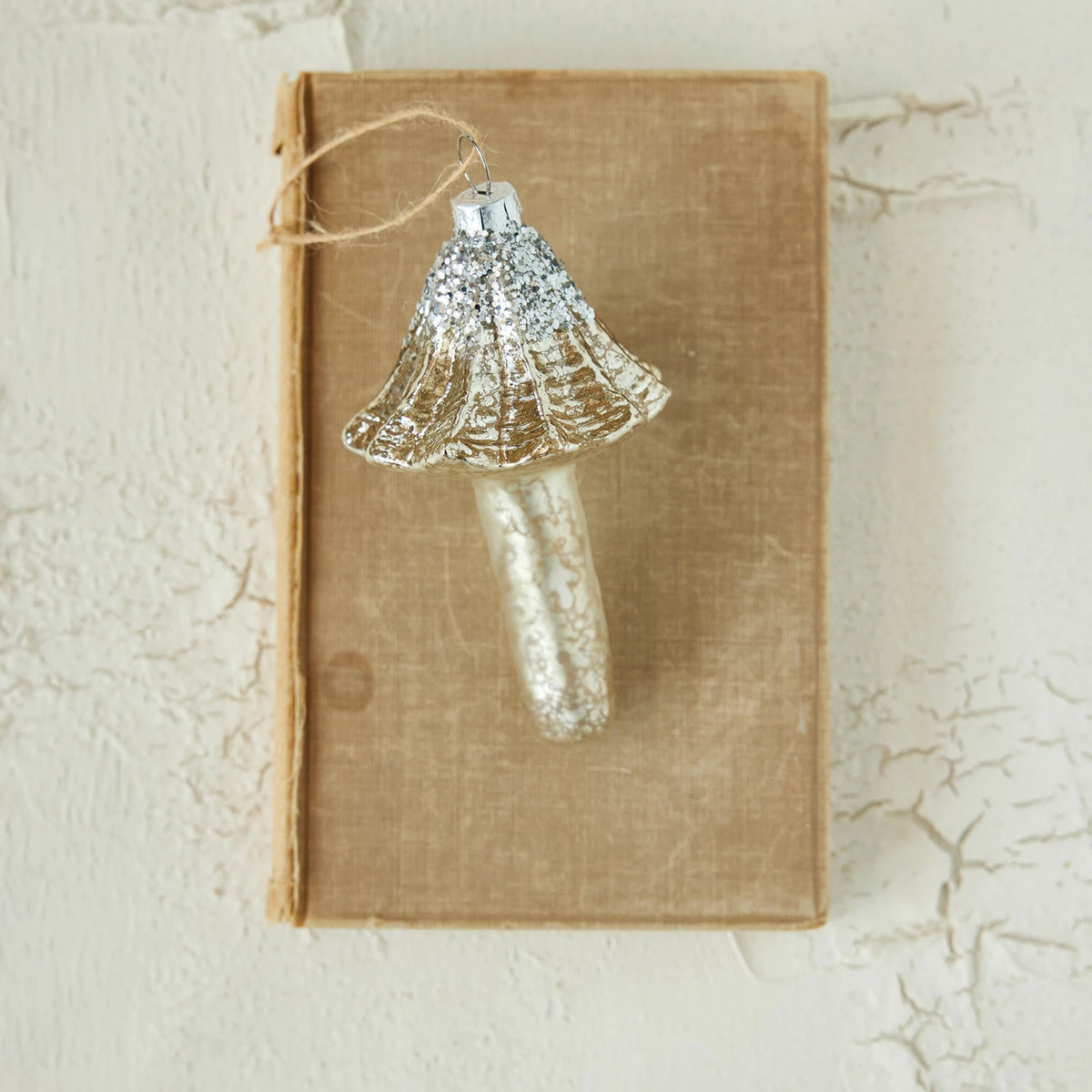 Mercury Glass Mushroom Ornament