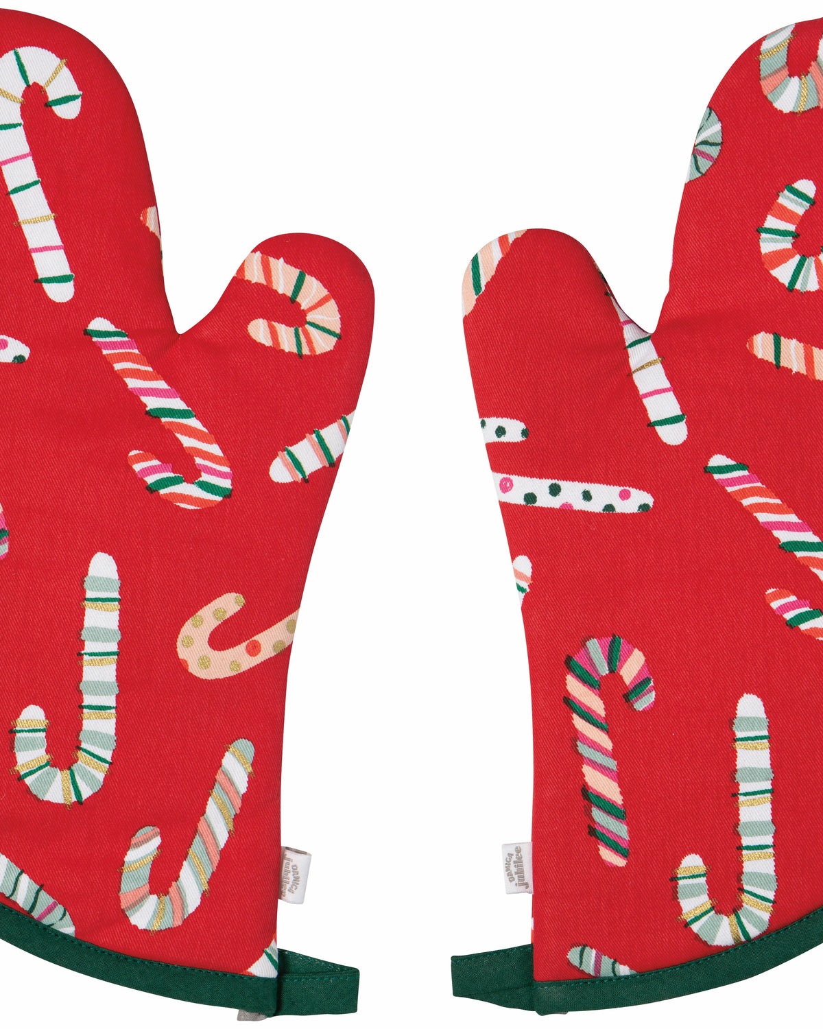 Merry Mints Christmas Oven Mitts Set of 2