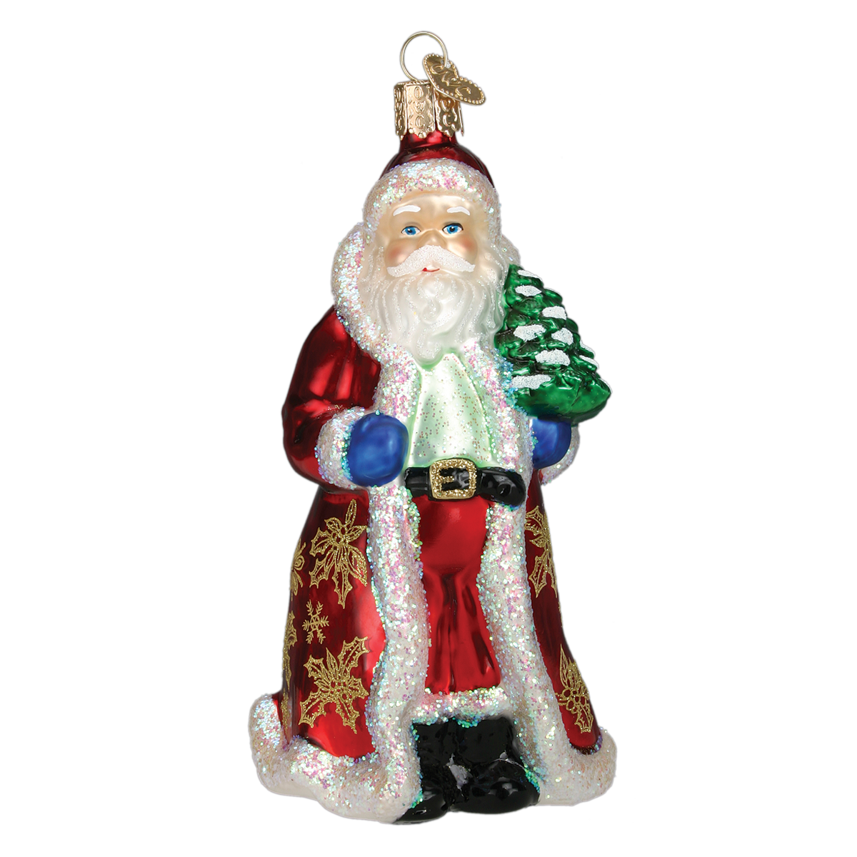 Glistening Golden Santa