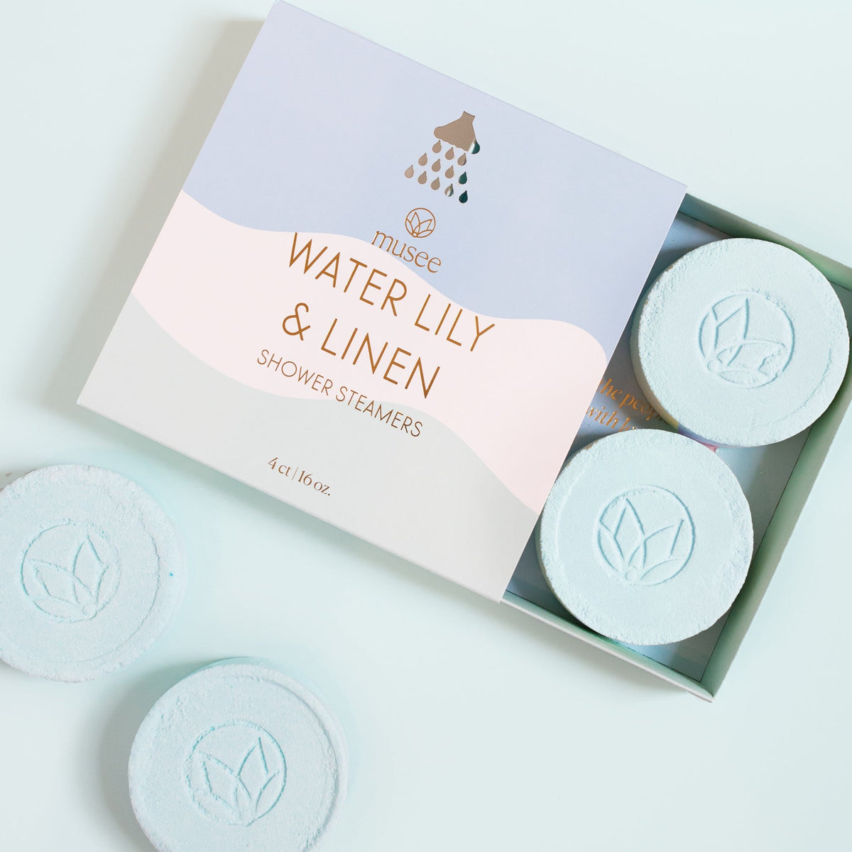 Water Lily &amp; Linen Shower Steamers