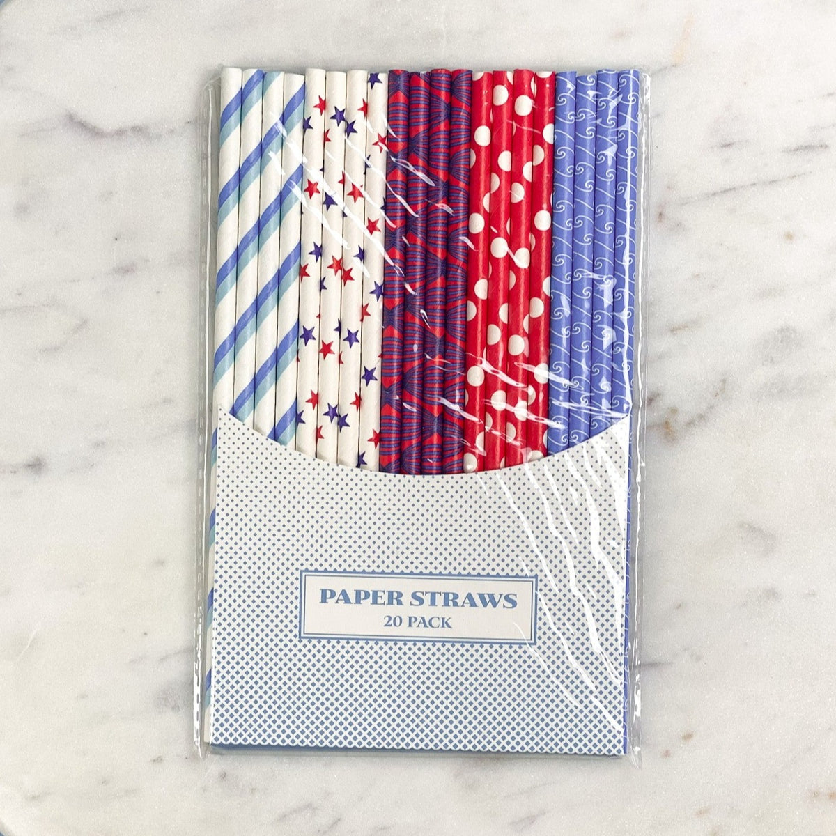 Patterned Paper Straws