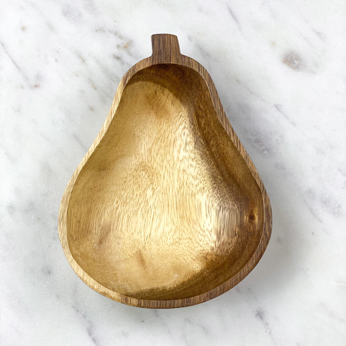 Hand Carved Acacia Wooden Fruit &amp; Veggie Bowls