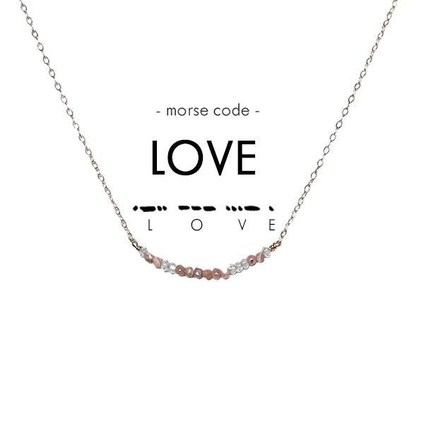 Morse Code Necklace - Love