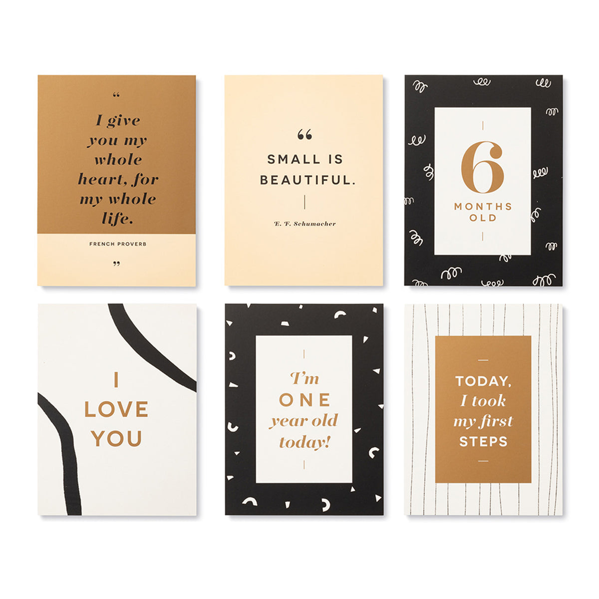 Moments of Love - Newborn Milestone Cards