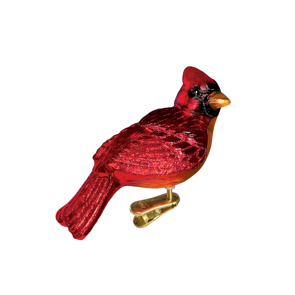Resting Cardinal Ornament
