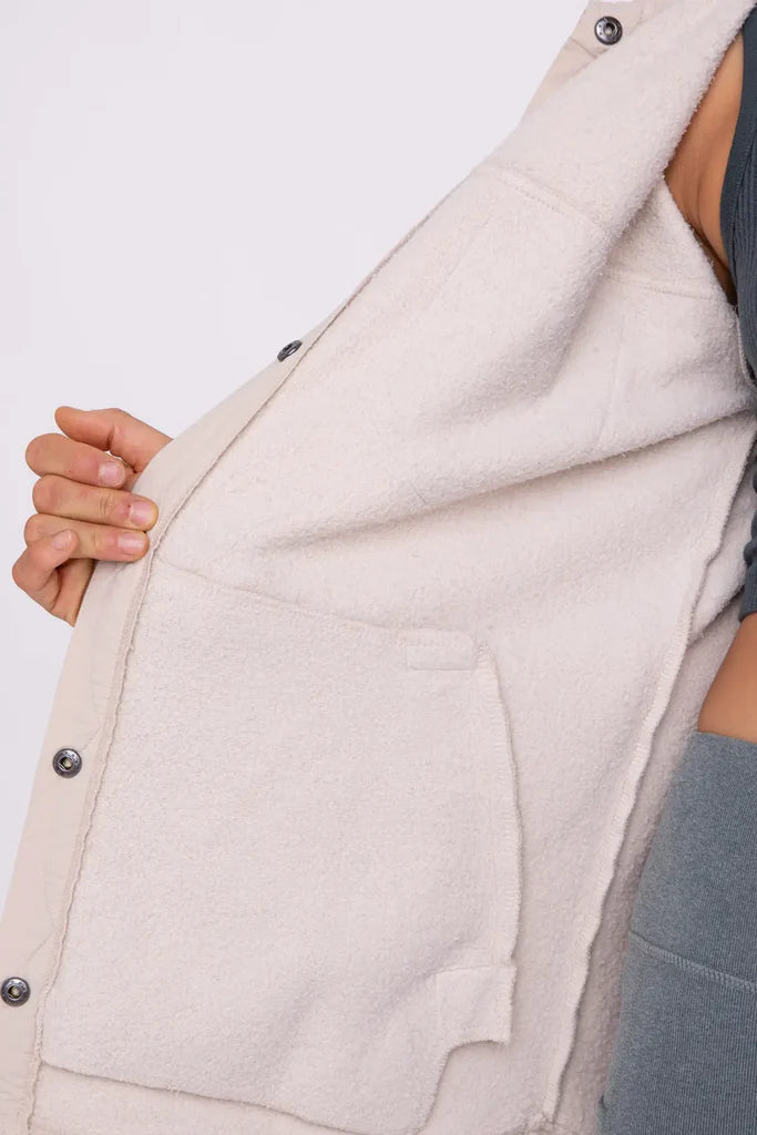 Snap on Shacket with Pockets