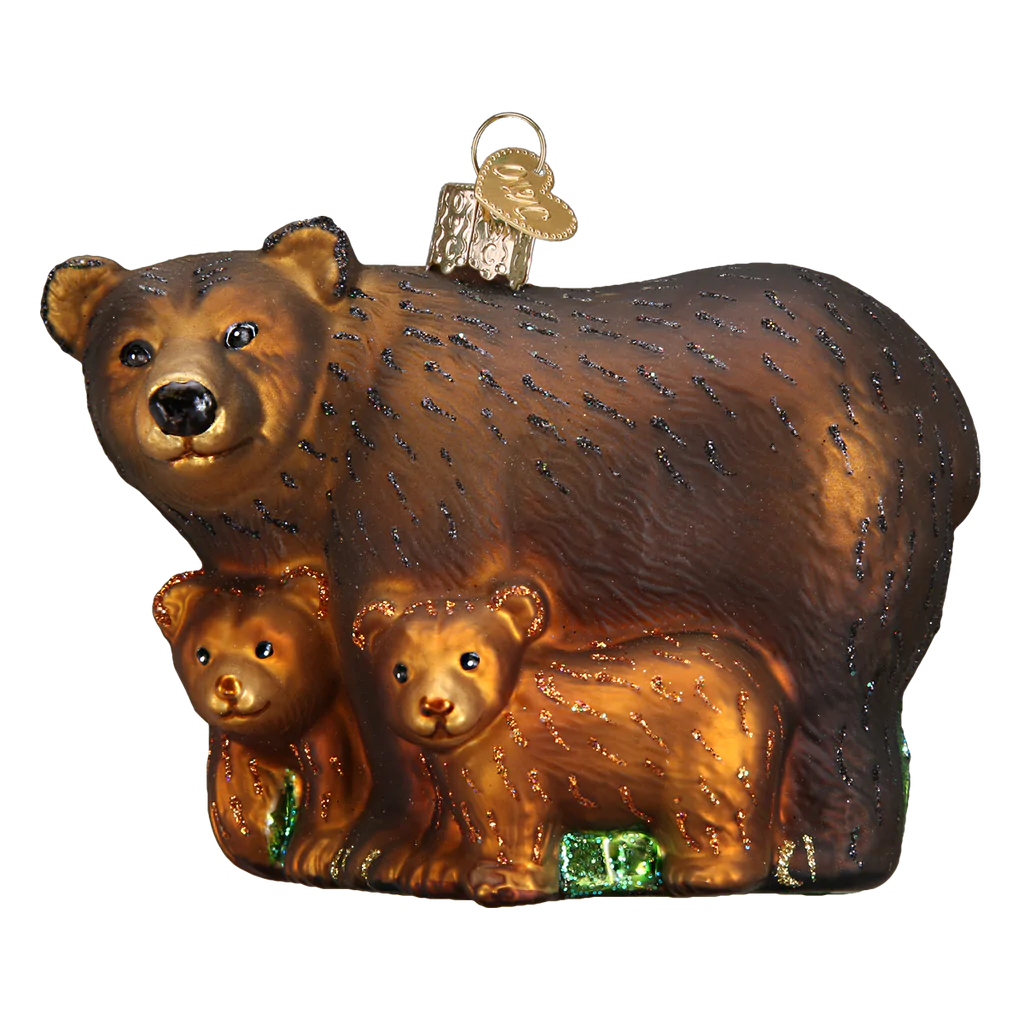 Bear With Cubs Ornament