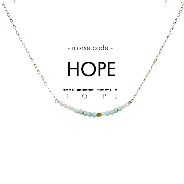 Morse Code Necklace - Hope
