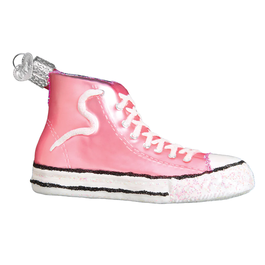 Pink High-top Sneaker Ornament