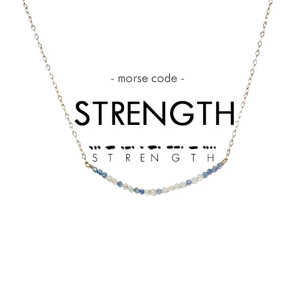 Morse Code Necklace - Strength