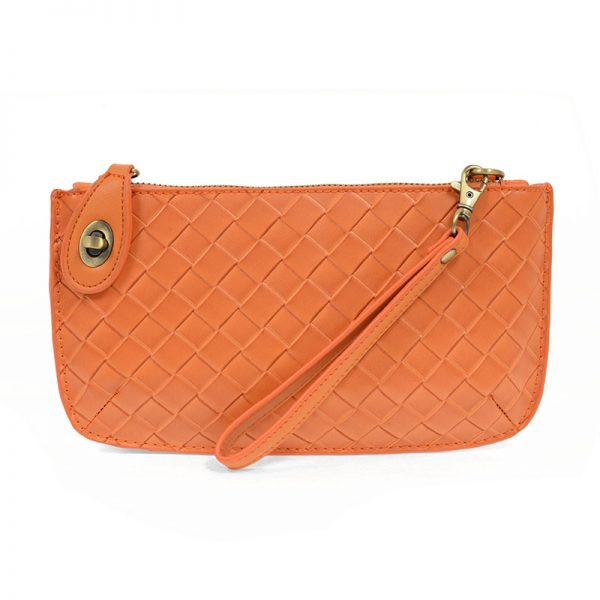 Wide Woven Crossbody Wristlet