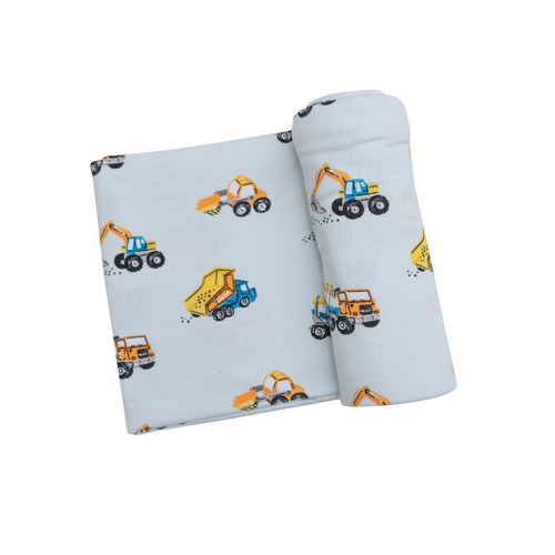 Retro Construction Swaddle Blanket