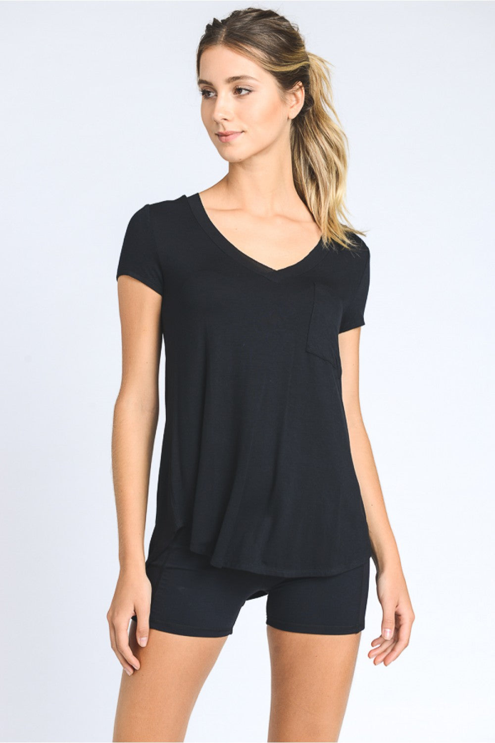 V-Neck Pocket Tee