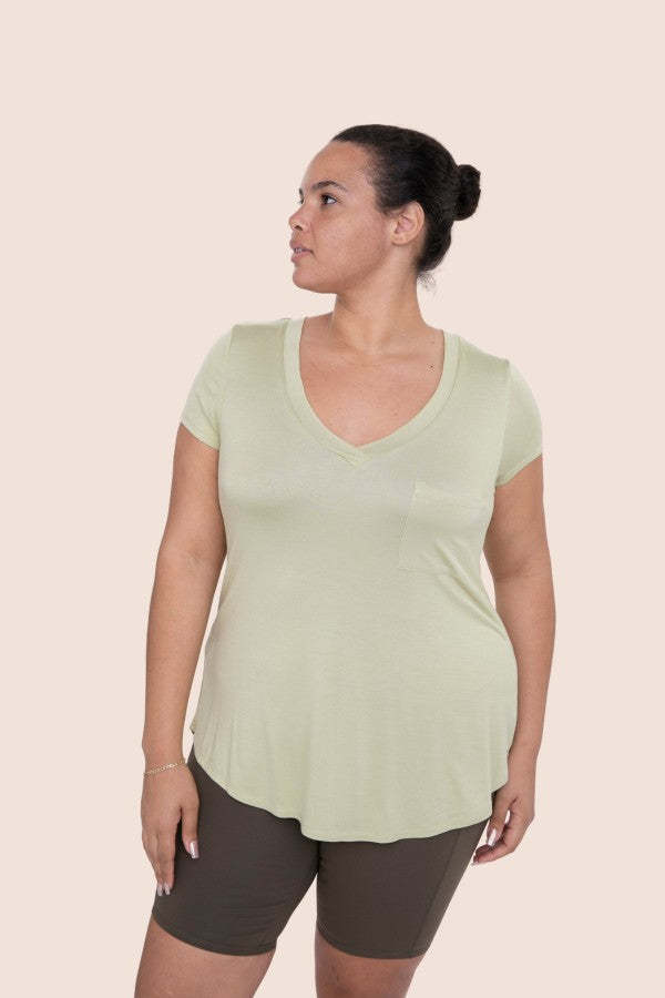V-Neck Pocket Tee