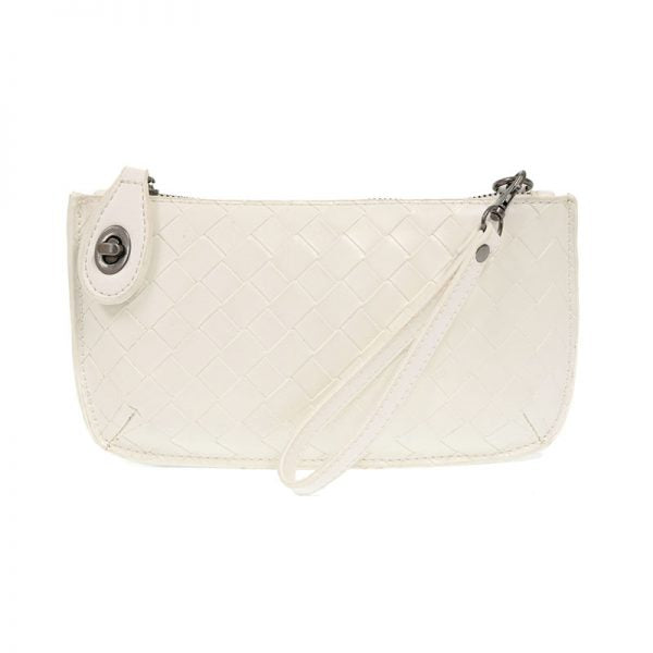 Wide Woven Crossbody Wristlet